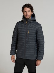 Gris - Chaqueta acolchada impermeable de hombre Henry II de Mountain Warehouse - Imagen 4 de 8