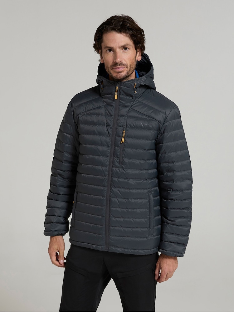Mountain Warehouse Grey Mens Henry II Extreme Water Resistant Down Padded Jacket - Image 4 of 8