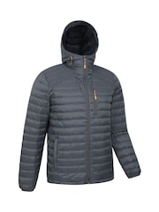 Gris - Chaqueta acolchada impermeable de hombre Henry II de Mountain Warehouse - Imagen 5 de 8