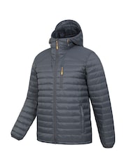 Gris - Chaqueta acolchada impermeable de hombre Henry II de Mountain Warehouse - Imagen 7 de 8
