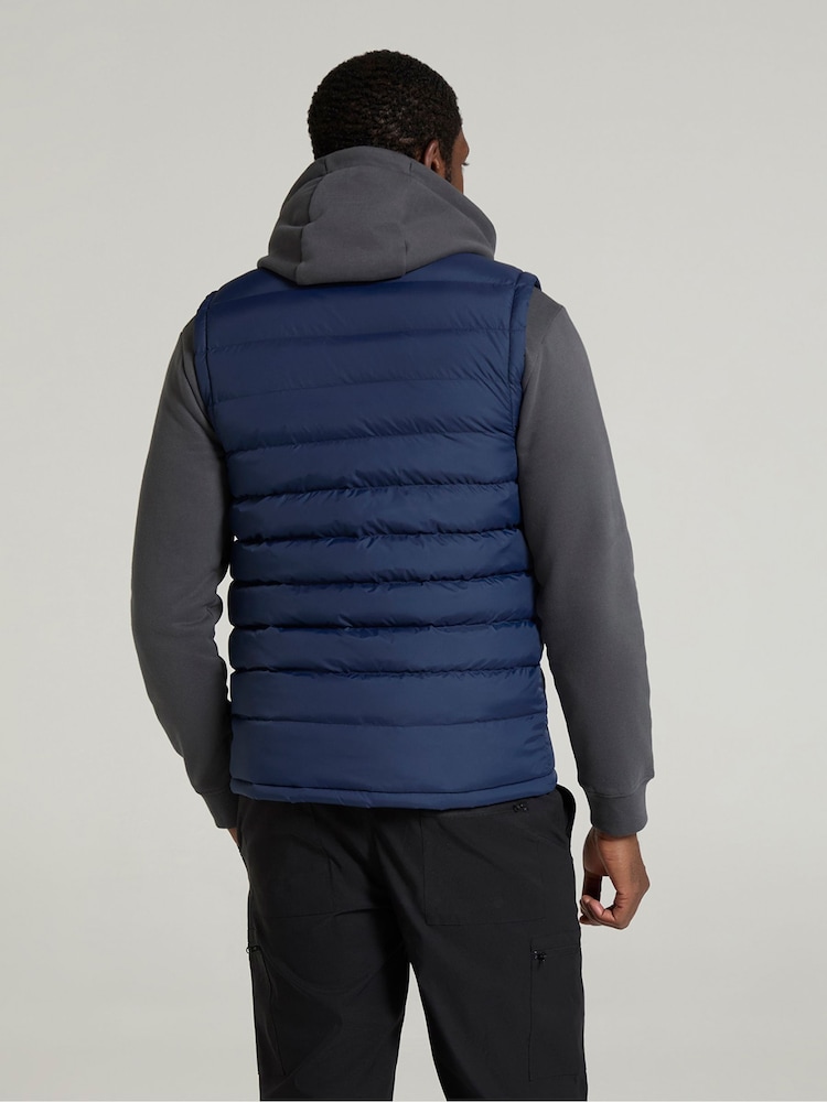 Mountain Warehouse Blue Seasons II Mens Water Resistant Padded Gilet - Image 3 of 4