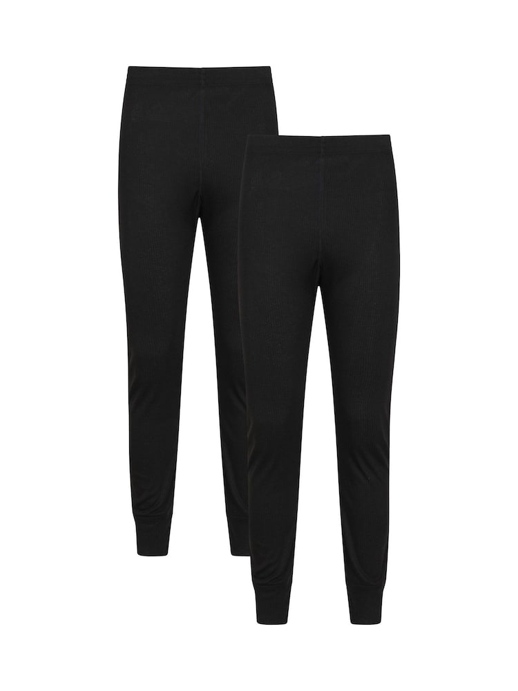 Mountain Warehouse Black Talus Mens Thermal Joggers Multipack - Image 1 of 6
