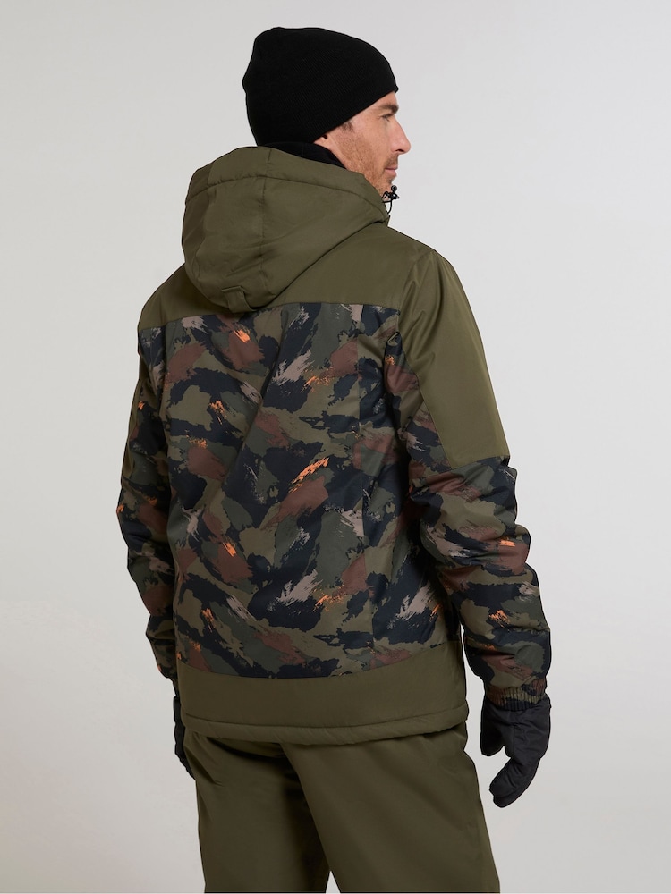 Mountain Warehouse Green Mens Water Resistant Printed Ski Jacket And Trousers Set - Image 4 of 4