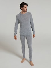 Mountain Warehouse Grey Merino Mens Round Neck Thermal Top - Image 3 of 9