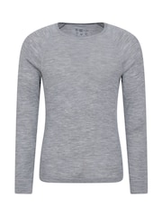 Mountain Warehouse Grey Merino Mens Round Neck Thermal Top - Image 5 of 9