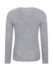 Mountain Warehouse Grey Merino Mens Round Neck Thermal Top - Image 6 of 9