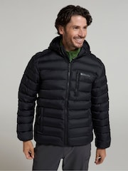 Mountain Warehouse Black Link Mens Water Resistant Padded Jacket - Image 4 of 4