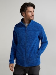 Mountain Warehouse Blue Mens Snowdon II Full-Zip Fleece Jacket - Image 1 of 4