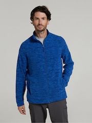 Mountain Warehouse Blue Mens Snowdon II Full-Zip Fleece Jacket - Image 2 of 4