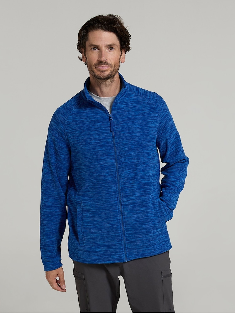 Mountain Warehouse Blue Mens Snowdon II Full-Zip Fleece Jacket - Image 2 of 4