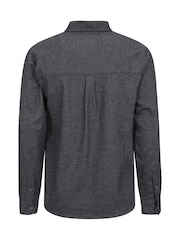 Mountain Warehouse Grey 100% Cotton Trace Mens Flannel Long Sleeve Shirt - Image 3 of 5