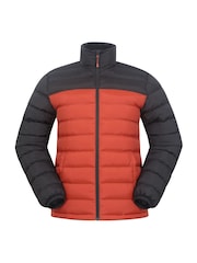 Portocaliu - Jachetă căptușită pentru bărbați Mountain Warehouse Vista rezistentă la apă - Image 1 of 5