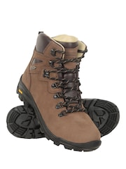 Mountain Warehouse Brown Odyssey Extreme Waterproof, Vibram Sole Leather Mens Hiking Boots - Image 3 of 8