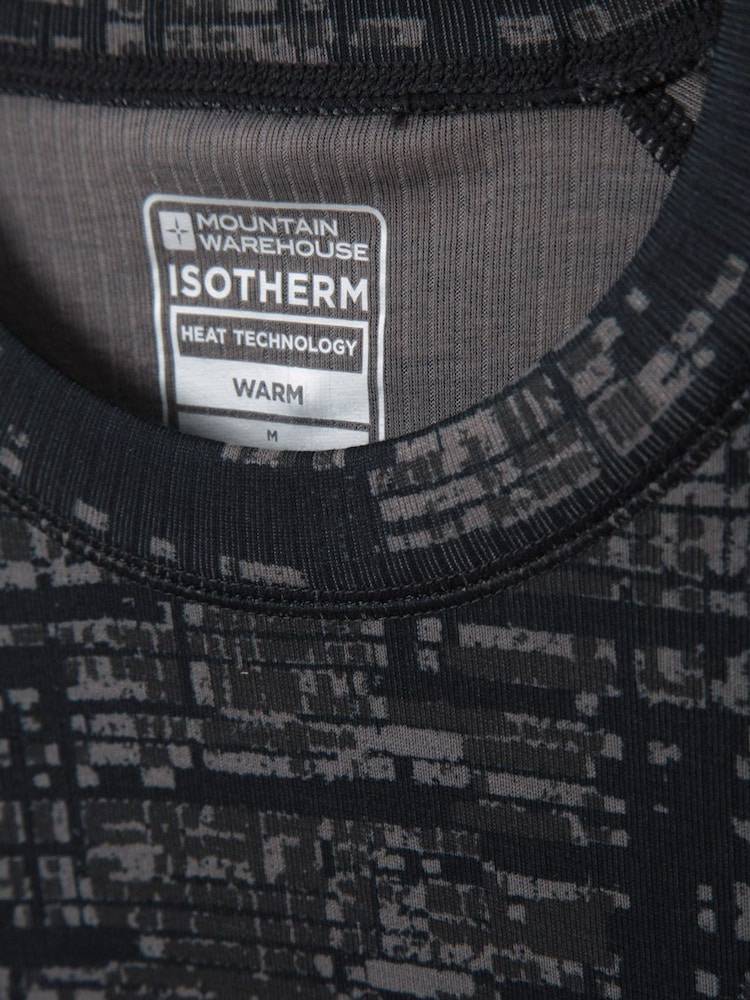 Mountain Warehouse Green/Grey Talus Mens Printed Thermal Top - Image 2 of 2