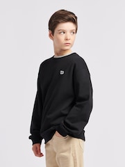 Lee Black Boys Badge Sweatshirt - Image 4 of 9
