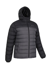 Mountain Warehouse Grey Mens Seasons II Water Resistant Padded Jacket - Image 2 of 5