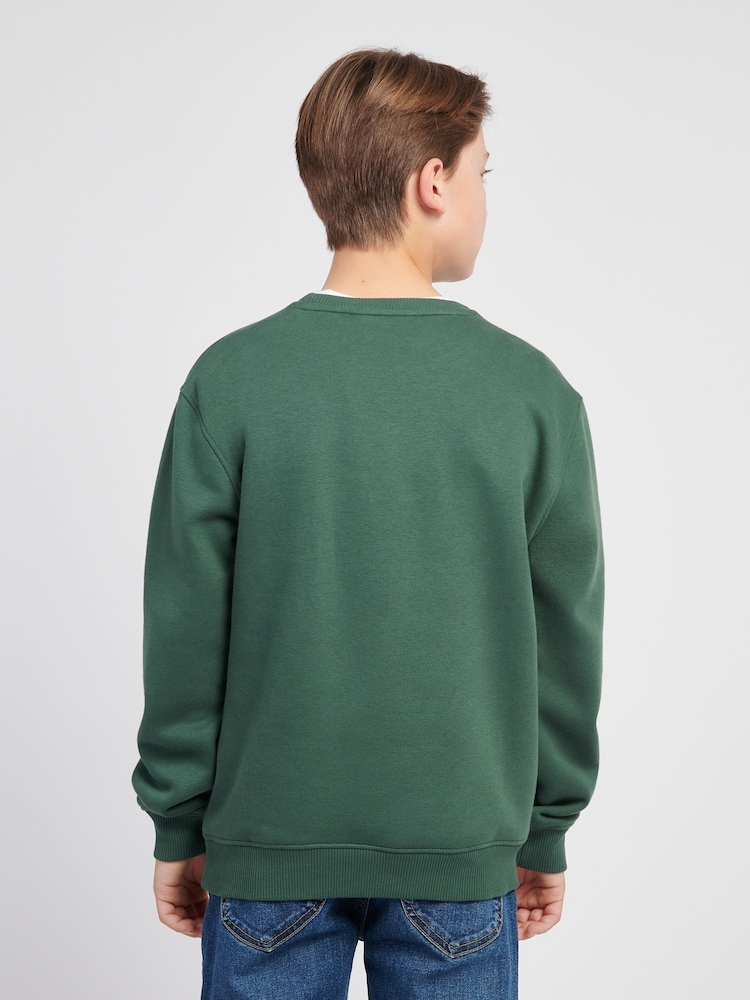 Lee Green Boys Badge Sweatshirt - Image 2 of 8