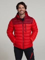 Mountain Warehouse Red Link Mens Water Resistant Padded Jacket - Image 1 of 9