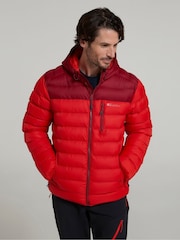 Mountain Warehouse Red Link Mens Water Resistant Padded Jacket - Image 4 of 9