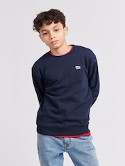 Lee Blue Boys Badge Sweatshirt - Image 1 of 8