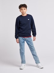 Lee Blue Boys Badge Sweatshirt - Image 2 of 8