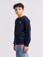 Lee Blue Boys Badge Sweatshirt - Image 4 of 8