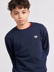 Lee Blue Boys Badge Sweatshirt - Image 5 of 8
