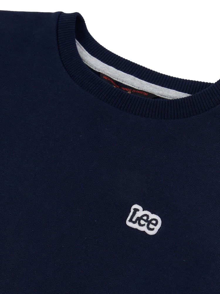Lee Blue Boys Badge Sweatshirt - Image 8 of 8