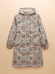 Joules Holkham Horse Tack Stone Waterproof Packable Raincoat with Hood - Image 9 of 11