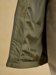 Joules Rainaway Green Lightweight Waterproof Longline Raincoat with Hood - Image 5 of 14