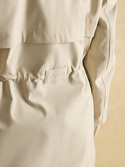 Joules Elbridge Neutral Waterproof coat with Hood - Image 10 of 12