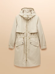 Joules Elbridge Neutral Waterproof coat with Hood - Image 12 of 12