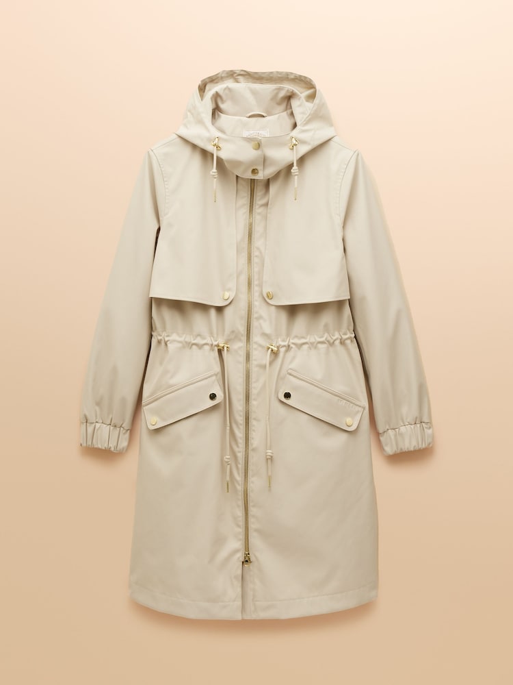 Joules Elbridge Neutral Waterproof coat with Hood - Image 12 of 12 Joules Elbridge Neutral Waterproof coat with Hood - Image 12 of 12