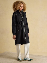 Joules Elbridge Black Waterproof coat with Hood - Image 1 of 11