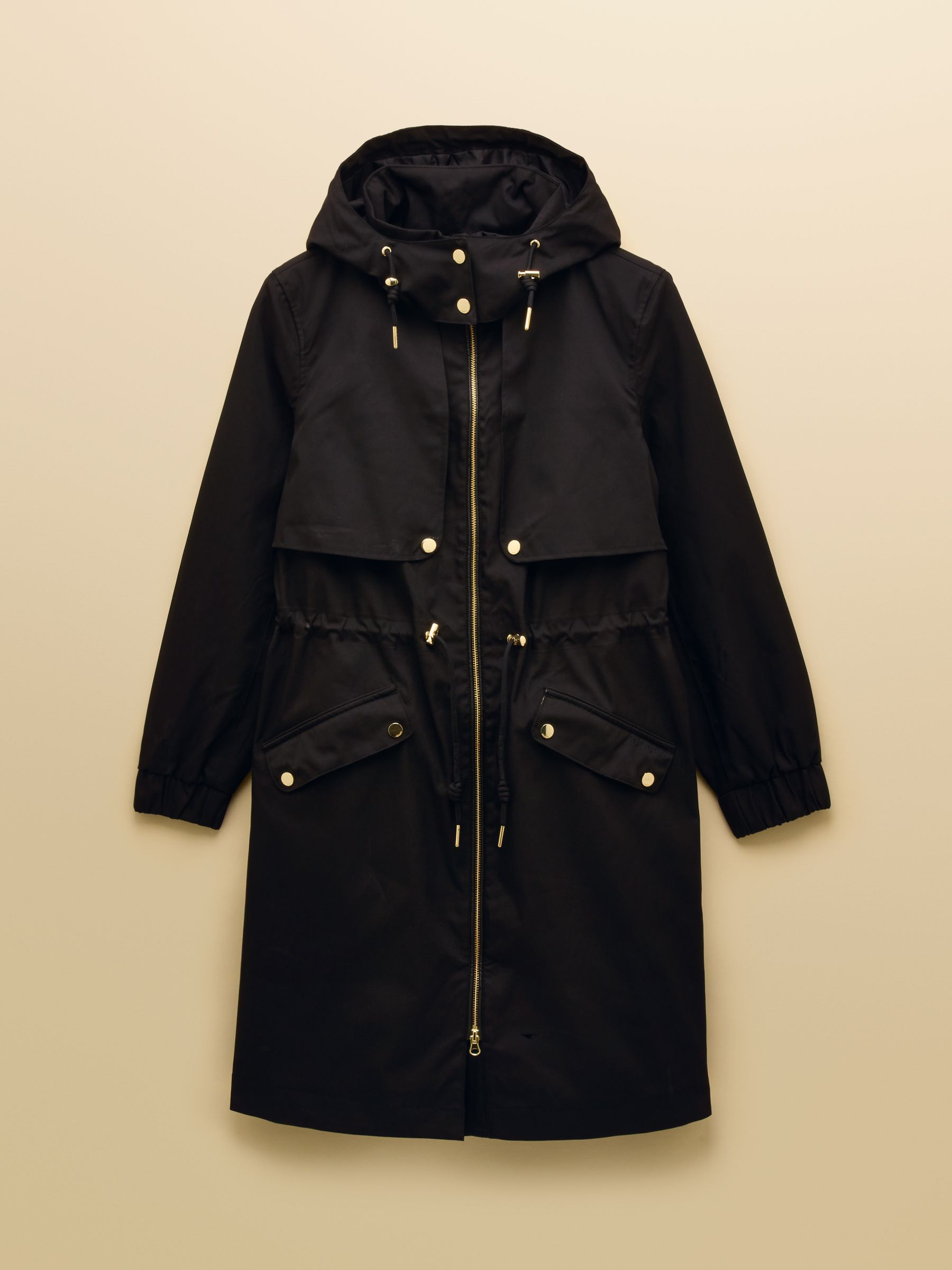 Buy Joules Elbridge Black Waterproof Coat with Hood from the Next