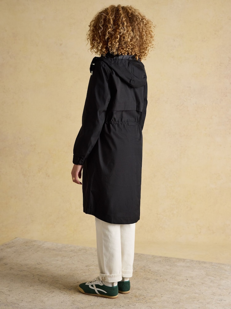 Joules Elbridge Black Waterproof coat with Hood - Image 2 of 11