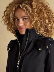 Joules Elbridge Black Waterproof coat with Hood - Image 3 of 11
