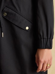 Joules Elbridge Black Waterproof coat with Hood - Image 6 of 11