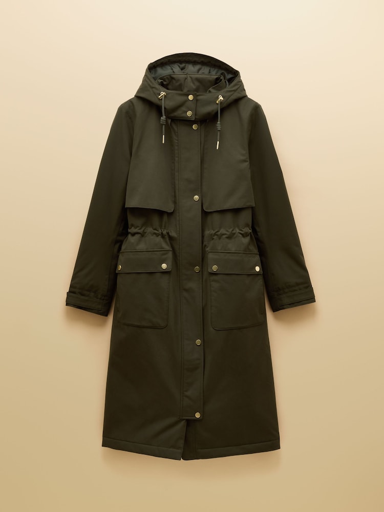 Joules Warmwell Green Waterproof Fleece Lined Raincoat with Hood - Image 14 of 14 Joules Warmwell Green Waterproof Fleece Lined Raincoat with Hood - Image 14 of 14