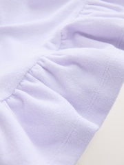 Lilac Purple Flower Towelling Hoodie (3mths-8yrs) - Image 9 of 9