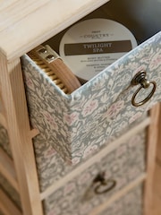 Green Sage Floral Print Storage Drawers - Image 5 of 7
