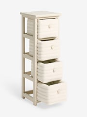 Natural Rib Borg Storage Drawers - Image 2 of 3