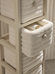 Natural Rib Borg Storage Drawers - Image 4 of 7