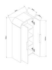 Light Natural Mia Storage Console Cabinet - Image 5 of 6