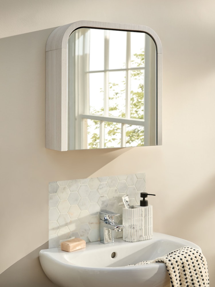 Light Natural Mia Mirrored Wall Cabinet - Image 1 of 8