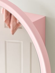 Pink Farnley Round Frame Wall Mirror Cabinet - Image 4 of 9