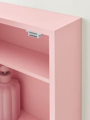 Pink Farnley Round Frame Wall Mirror Cabinet - Image 5 of 9