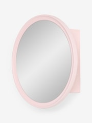 Pink Farnley Round Frame Wall Mirror Cabinet - Image 8 of 9