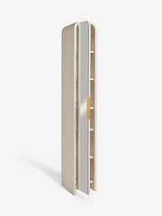 Light Natural Mia Mirrored Tall Boy Storage Console - Image 8 of 9