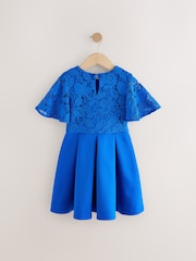 Azul cobalto - Vestido de mergulho de renda (3-16anos) - Imagem 6 de 8